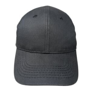 George Strapback Baseball Cap Gray One Size Adjustable Vented Holes Blank